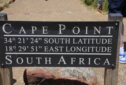 Garden Route mit Kindern - Schild Cape Hope