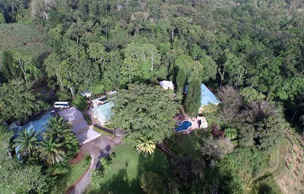 Costa Rica mit Kindern - Villa Florencia Blick von oben