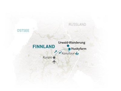 Finnland Familienreise - Finnland Family & Teens individuell Karte - 2022