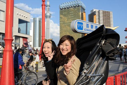 Japan mit Kindern  - Japan for family - Skytree mit Rikscha