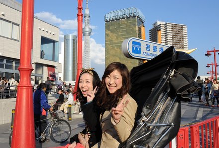 Japan mit Kindern - Japan for family - Skytree mit Rikscha