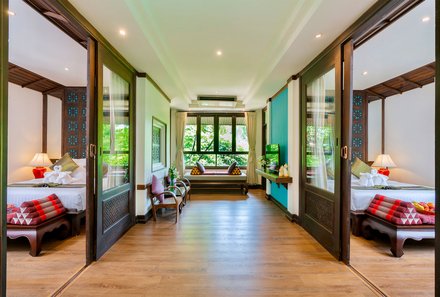 Thailand Family & Teens - Legendha Sukhothai Resort - Zimmer mit Flur