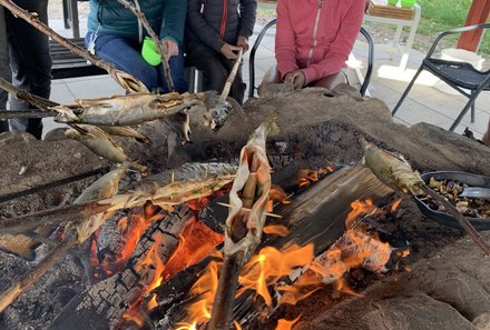 Schweden for family - Schweden Sommer -  Fische braten