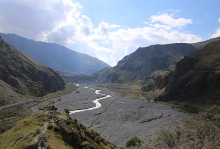 Georgien Familienreise - Georgien individuell - Ausblick von Bergen